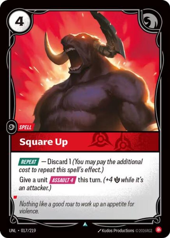 017/219 - Square Up (Foil) - Uncommon - Unleashed