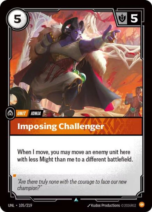 105/219 - Imposing Challenger (Foil) - Uncommon - Unleashed