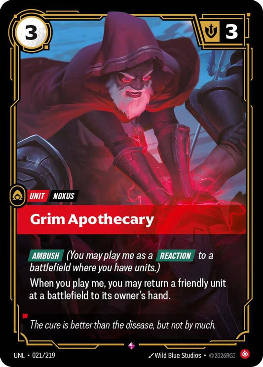 021/219 - Grim Apothecary (Foil) - Rare - Unleashed