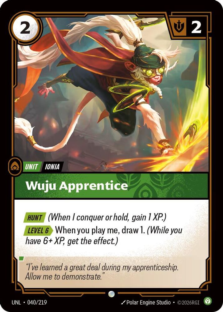 040/219 - Wuju Apprentice - Common - Unleashed