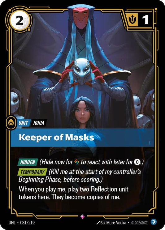 081/219 - Keeper of Masks (Foil) - Rare - Unleashed