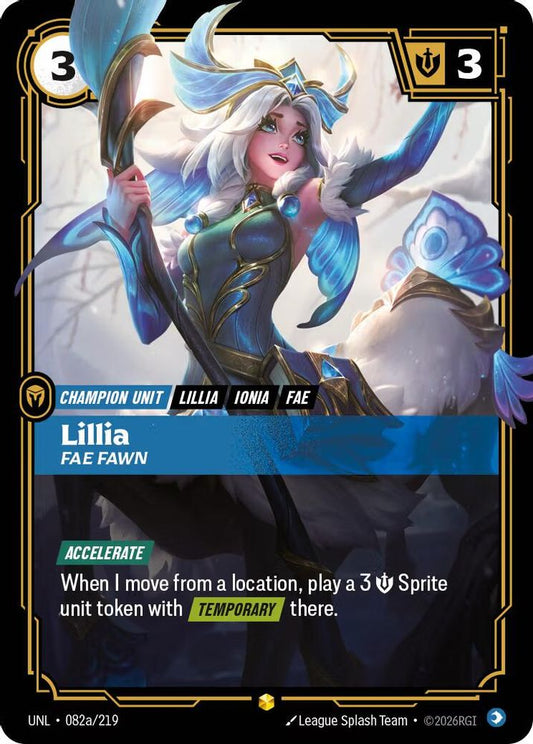 082a/219 - Lillia - Fae Fawn (Alternate Art) - Showcase - Unleashed