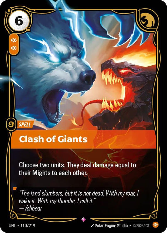 110/219 - Clash of Giants (Foil) - Rare - Unleashed