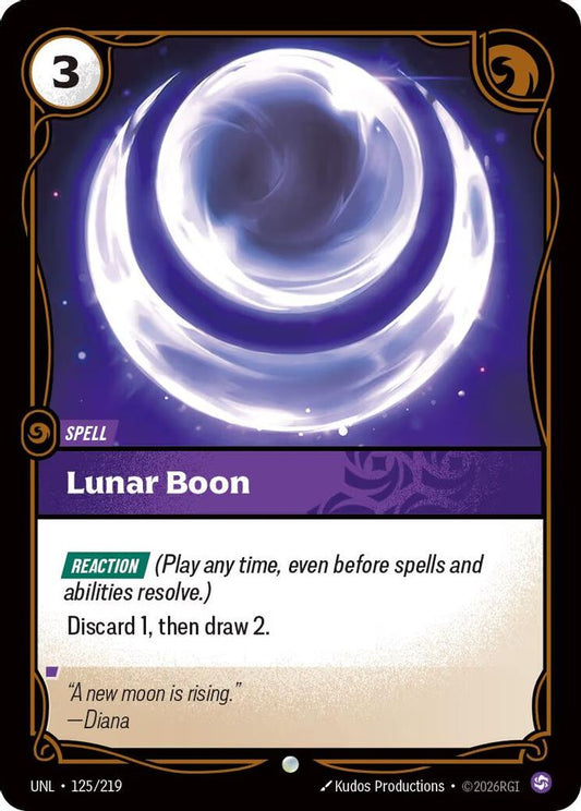 125/219 - Lunar Boon - Common - Unleashed