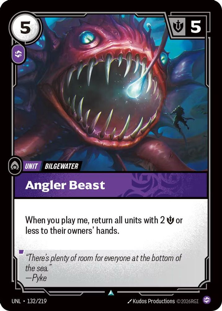 132/219 * Angler Beast (Foil) * Uncommon * Unleashed