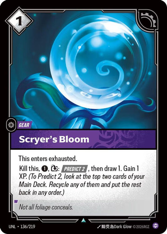 136/219 - Scryer's Bloom (Foil) - Uncommon - Unleashed