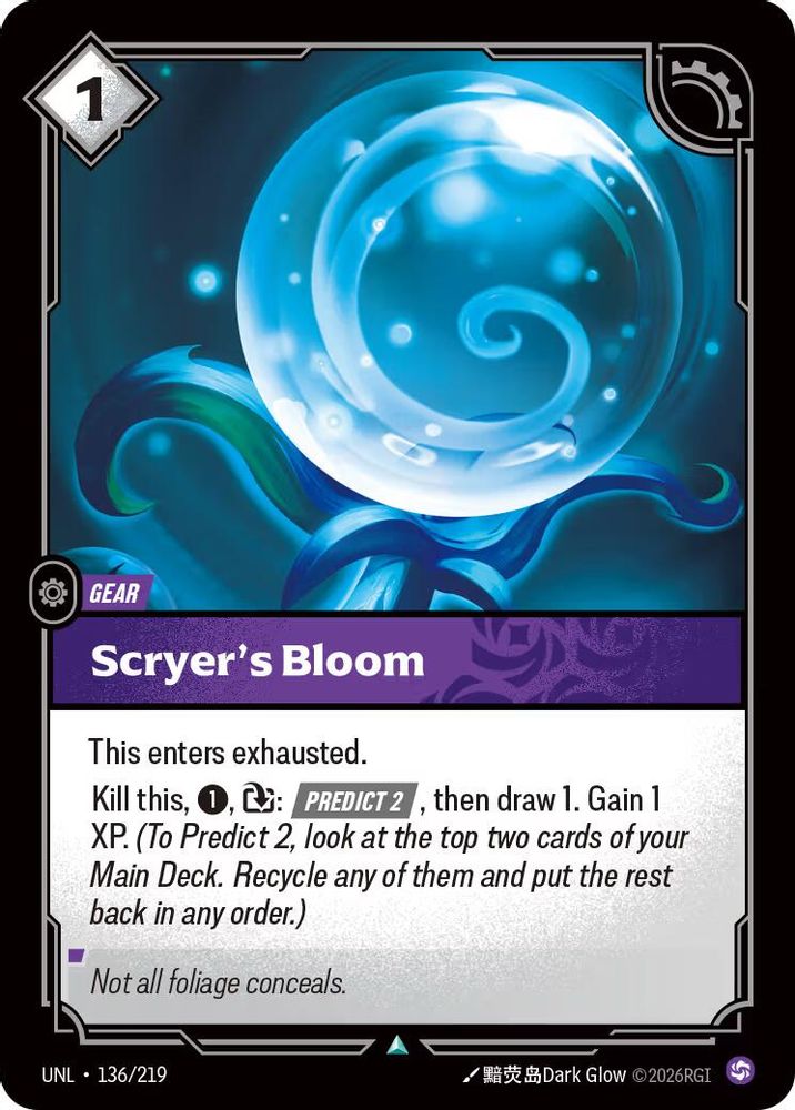 136/219 * Scryer's Bloom (Foil) * Uncommon * Unleashed