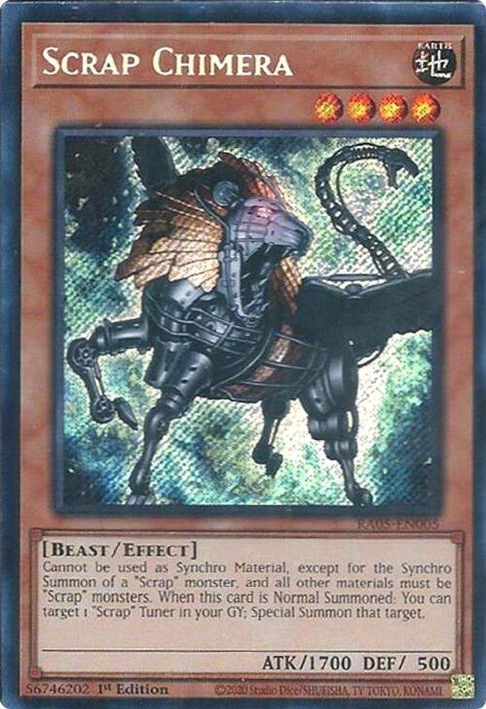 RA05-EN005 - Scrap Chimera - Secret Rare - Rarity Collection 5