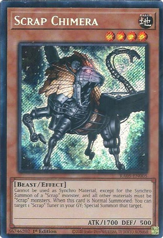 RA05-EN005 * Scrap Chimera * Secret Rare * Rarity Collection 5
