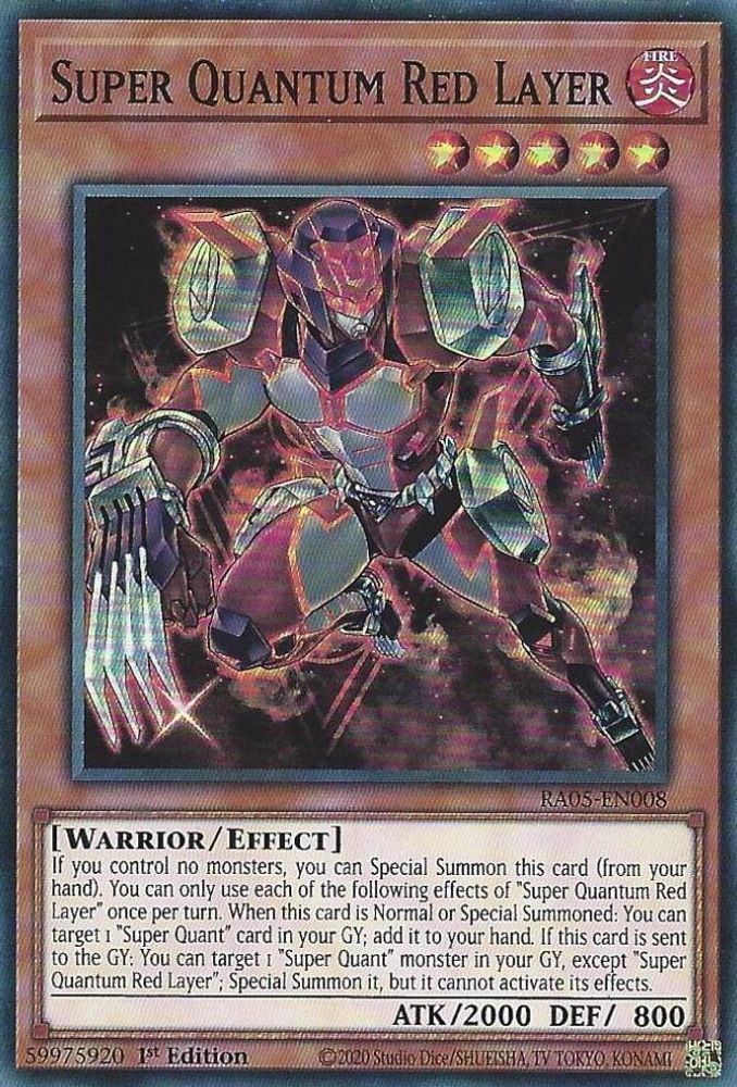 RA05-EN008 * Super Quantum Red Layer * Super Rare * Rarity Collection 5