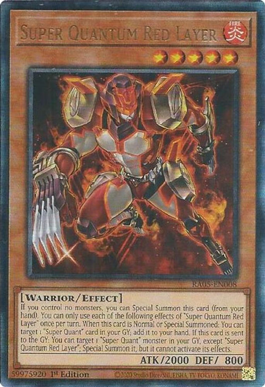 RA05-EN008 * Super Quantum Red Layer * Ultimate Rare * Rarity Collection 5
