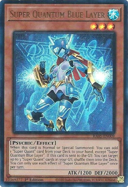 RA05-EN009 * Super Quantum Blue Layer * Ultra Rare * Rarity Collection 5