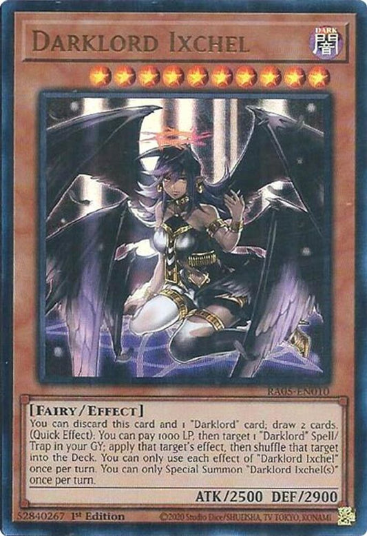 RA05-EN010 * Darklord Ixchel * Ultra Rare * Rarity Collection 5