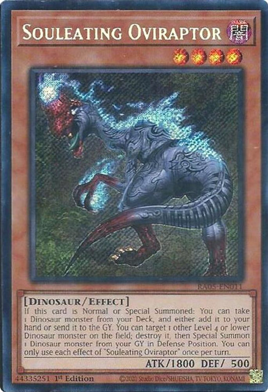 RA05-EN011 * Souleating Oviraptor * Secret Rare * Rarity Collection 5