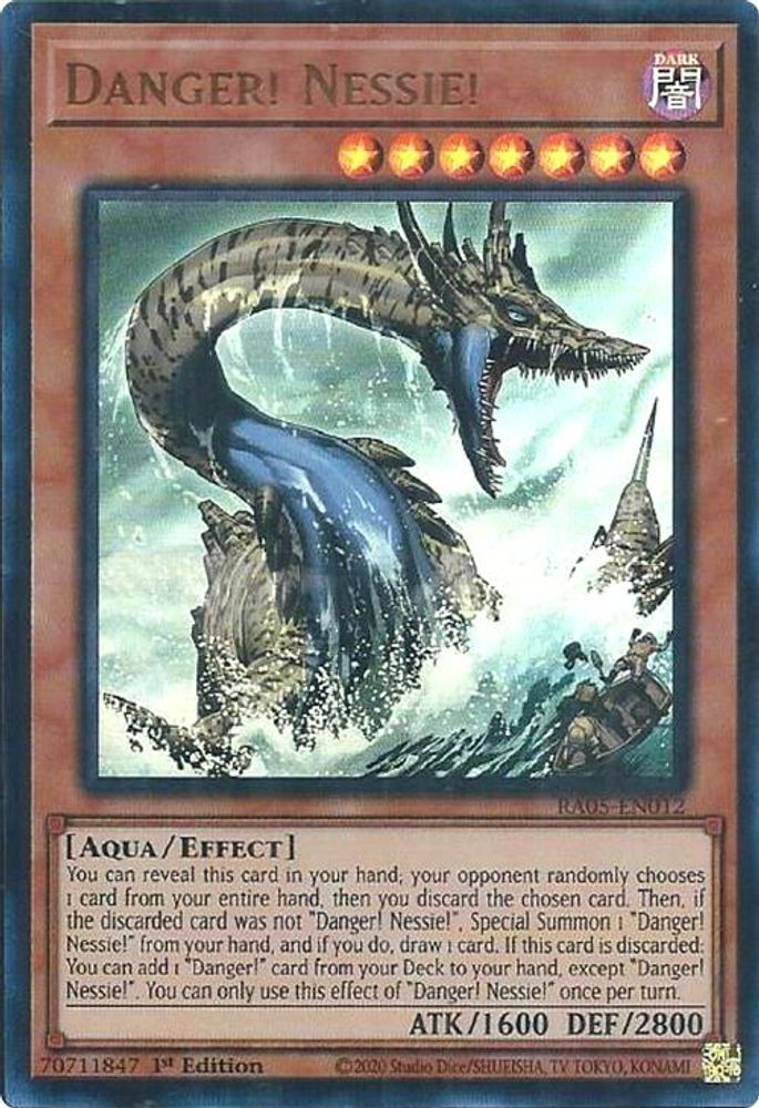 RA05-EN012 * Danger! Nessie! * Ultra Rare * Rarity Collection 5