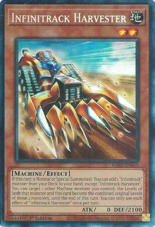 RA05-EN014 * Infinitrack Harvester * Collector's Rare * Rarity Collection 5
