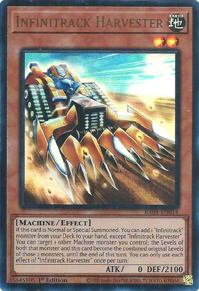 RA05-EN014 * Infinitrack Harvester * Ultra Rare * Rarity Collection 5