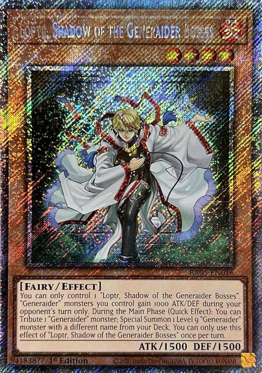 RA05-EN016 * Loptr, Shadow of the Generaider Bosses * Starlight Rare * Rarity Collection 5