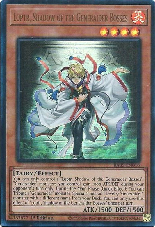 RA05-EN016 * Loptr, Shadow of the Generaider Bosses * Ultra Rare * Rarity Collection 5