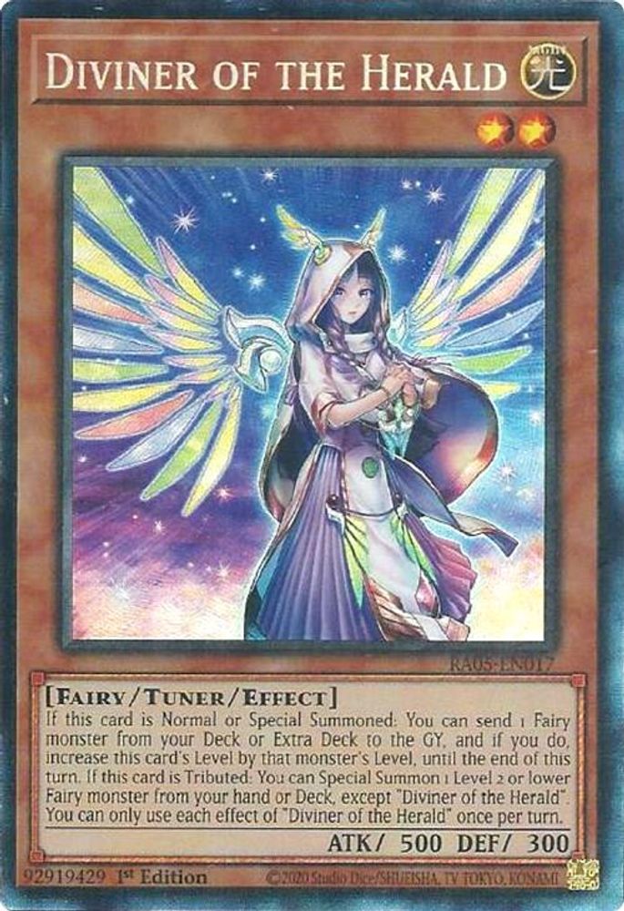 RA05-EN017 * Diviner of the Herald * Collector's Rare * Rarity Collection 5