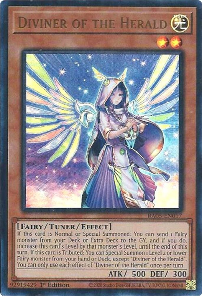 RA05-EN017 * Diviner of the Herald * Ultra Rare * Rarity Collection 5