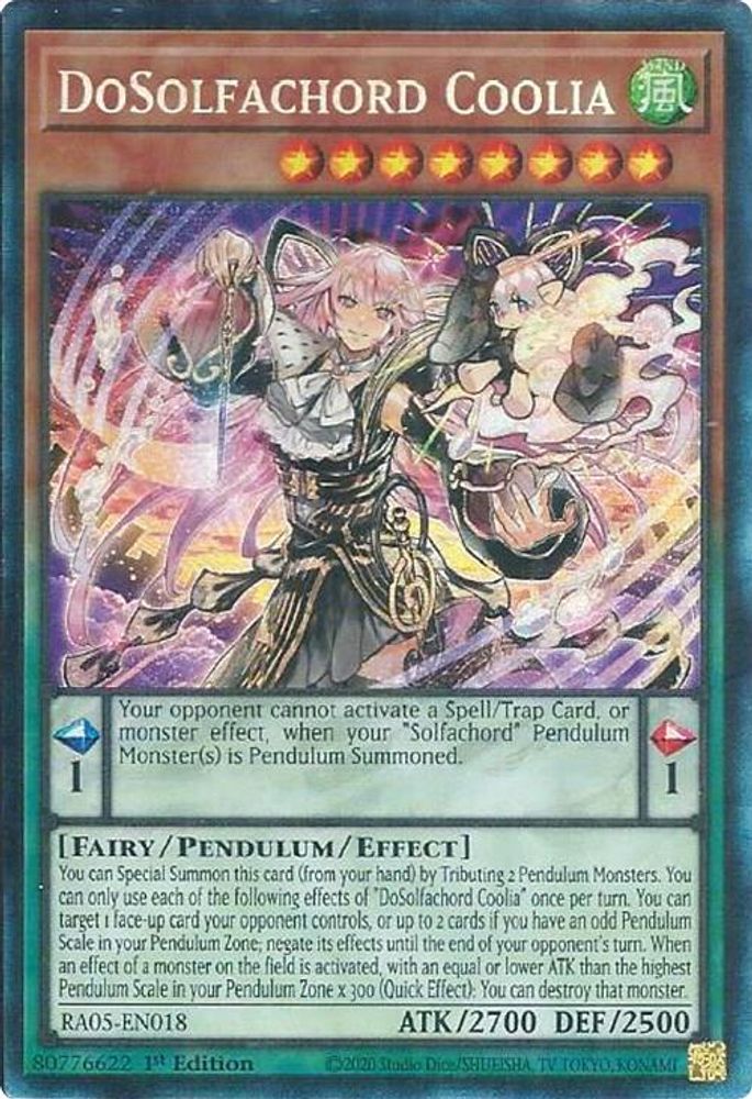 RA05-EN018 * DoSolfachord Coolia * Collector's Rare * Rarity Collection 5