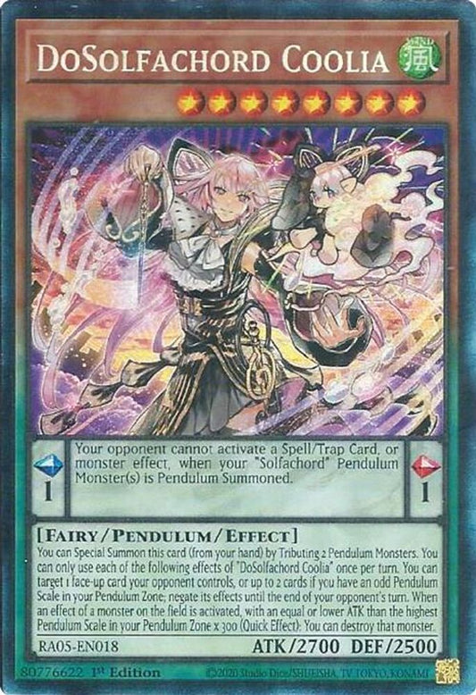 RA05-EN018 * DoSolfachord Coolia * Collector's Rare * Rarity Collection 5