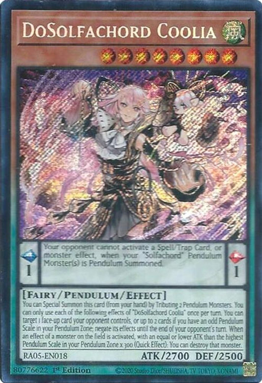 RA05-EN018 * DoSolfachord Coolia * Secret Rare * Rarity Collection 5