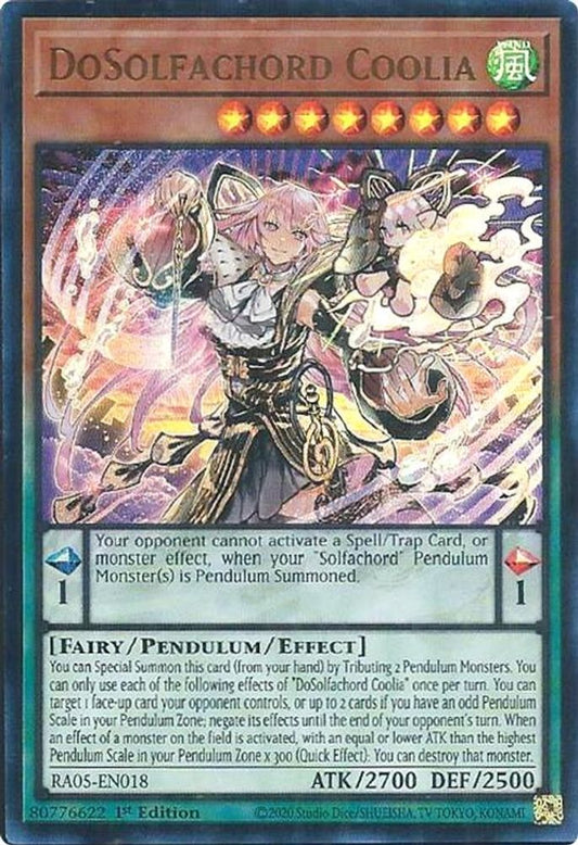 RA05-EN018 * DoSolfachord Coolia * Ultra Rare * Rarity Collection 5