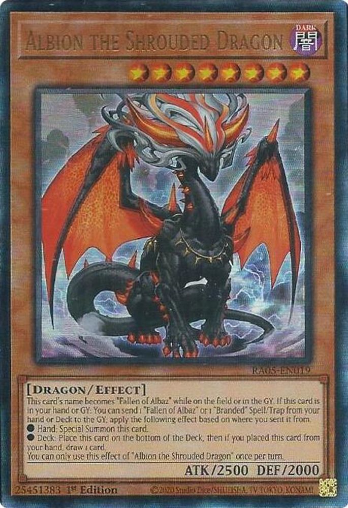 RA05-EN019 * Albion the Shrouded Dragon * Ultimate Rare * Rarity Collection 5
