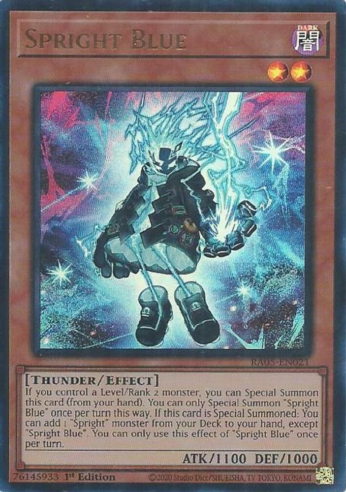 RA05-EN021 - Spright Blue - Ultra Rare - Rarity Collection 5