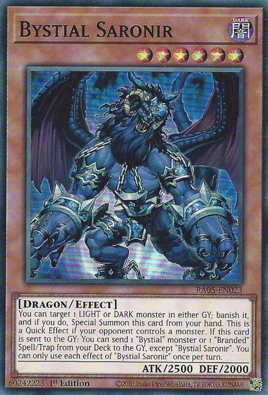 RA05-EN023 * Bystial Saronir * Super Rare * Rarity Collection 5