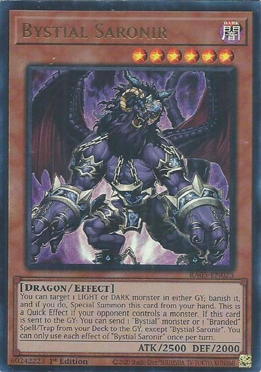 RA05-EN023 * Bystial Saronir * Ultra Rare * Rarity Collection 5