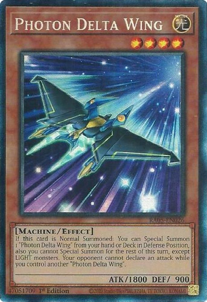 RA05-EN026 * Photon Delta Wing * Collector's Rare * Rarity Collection 5