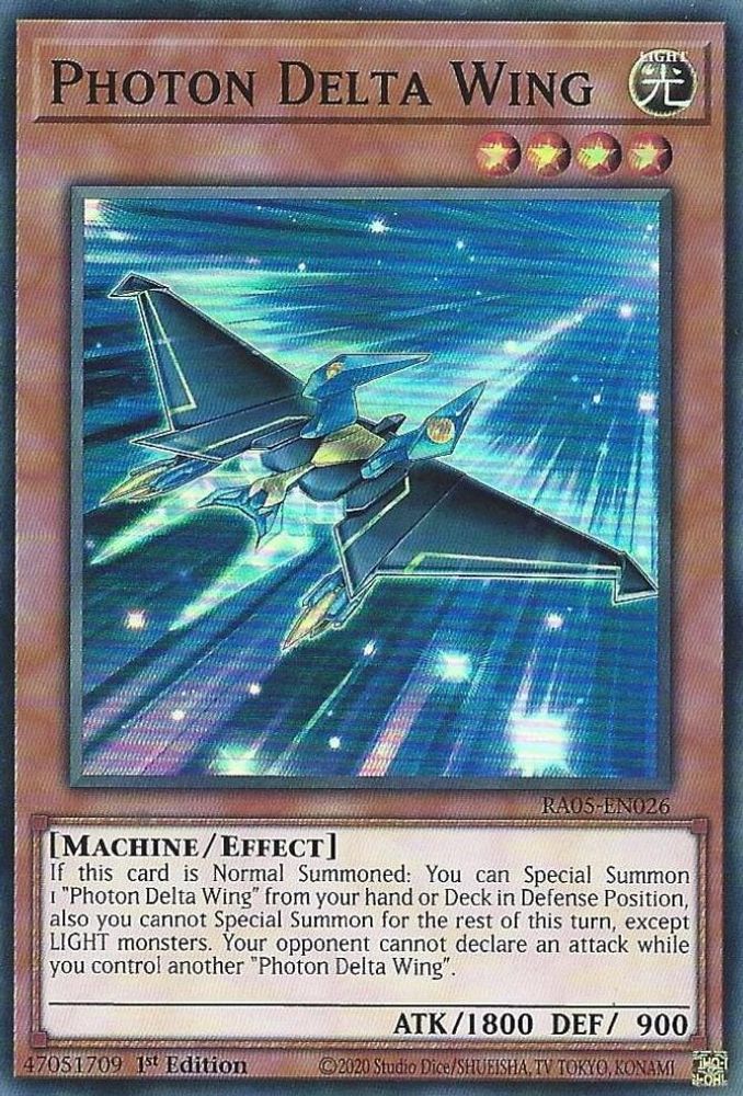 RA05-EN026 * Photon Delta Wing * Super Rare * Rarity Collection 5