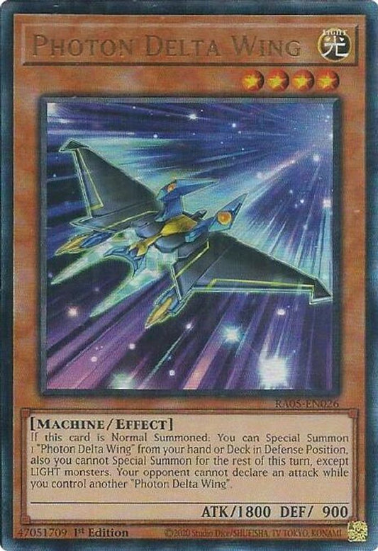 RA05-EN026 * Photon Delta Wing * Ultimate Rare * Rarity Collection 5