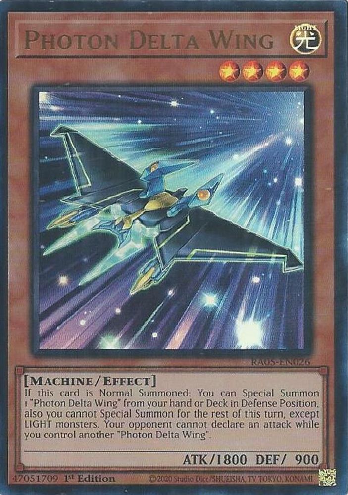 RA05-EN026 - Photon Delta Wing - Ultra Rare - Rarity Collection 5