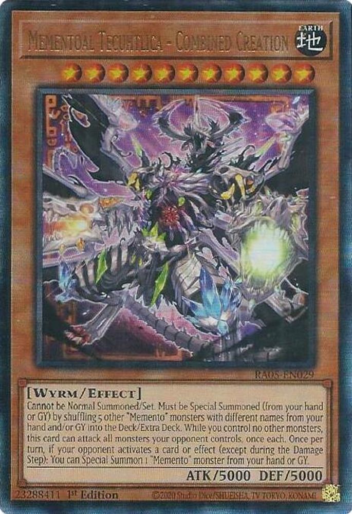 RA05-EN029 * Mementoal Tecuhtlica - Combined Creation * Ultimate Rare * Rarity Collection 5