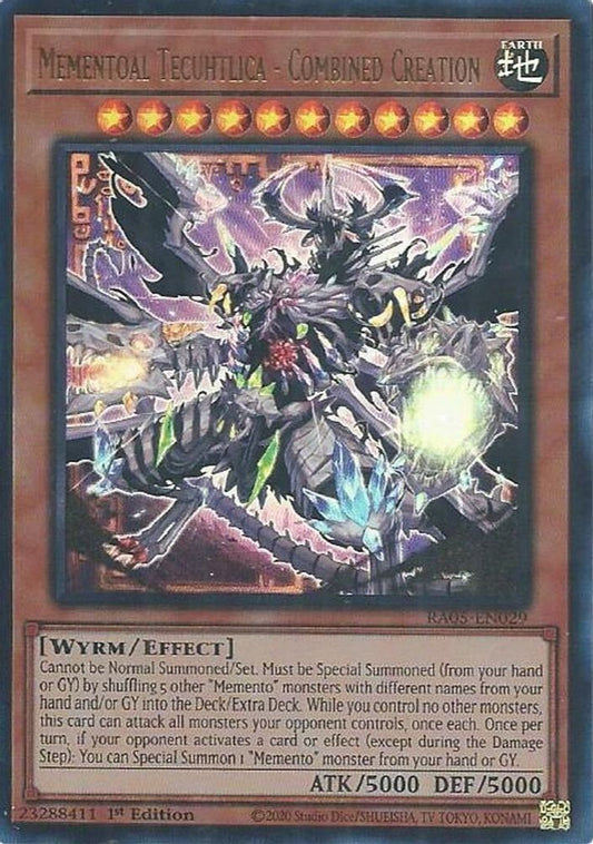RA05-EN029 * Mementoal Tecuhtlica - Combined Creation * Ultra Rare * Rarity Collection 5