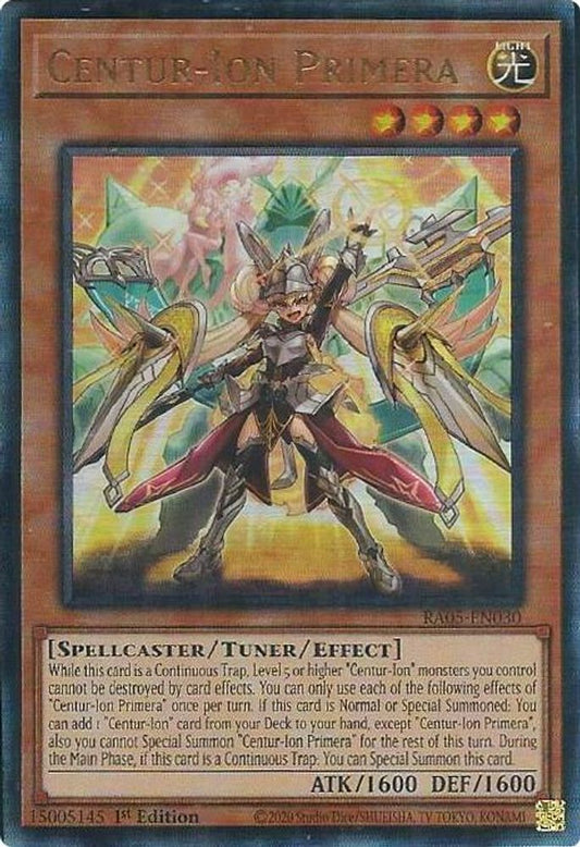 RA05-EN030 * Centur-Ion Primera * Ultimate Rare * Rarity Collection 5