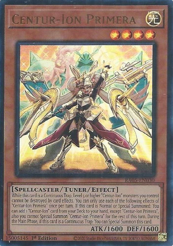 RA05-EN030 * Centur-Ion Primera * Ultra Rare * Rarity Collection 5