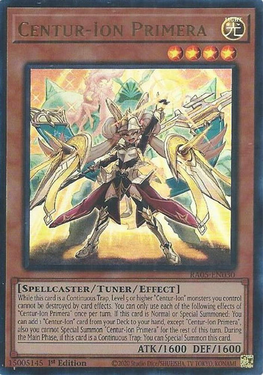 RA05-EN030 * Centur-Ion Primera * Ultra Rare * Rarity Collection 5