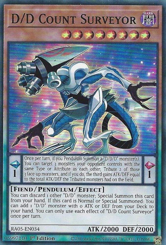 RA05-EN034 - D/D Count Surveyor - Super Rare - Rarity Collection 5