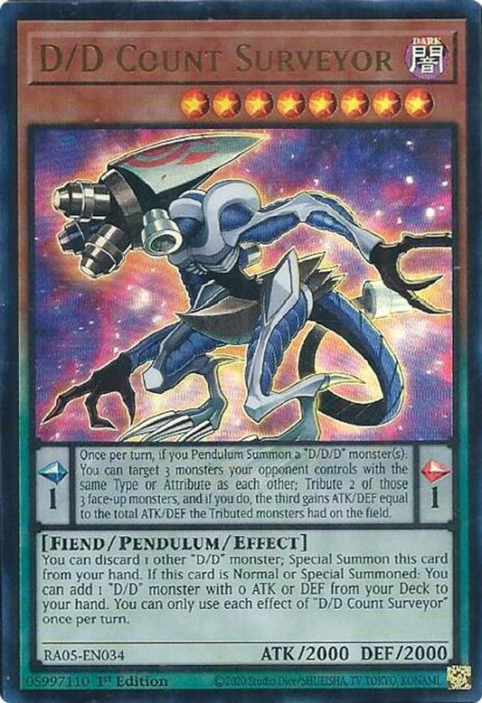 RA05-EN034 * D/D Count Surveyor * Ultra Rare * Rarity Collection 5