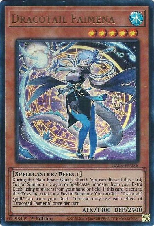 RA05-EN035 * Dracotail Faimena * Ultra Rare * Rarity Collection 5