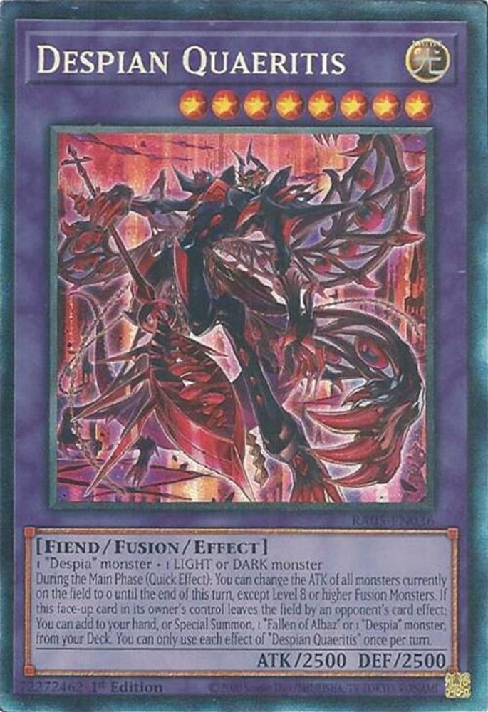 RA05-EN036 * Despian Quaeritis * Collector's Rare * Rarity Collection 5