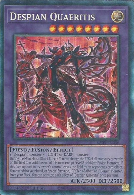RA05-EN036 * Despian Quaeritis * Collector's Rare * Rarity Collection 5