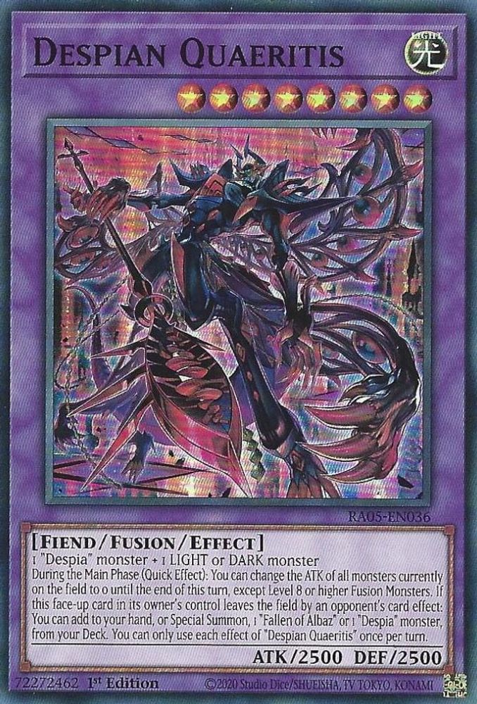 RA05-EN036 * Despian Quaeritis * Super Rare * Rarity Collection 5