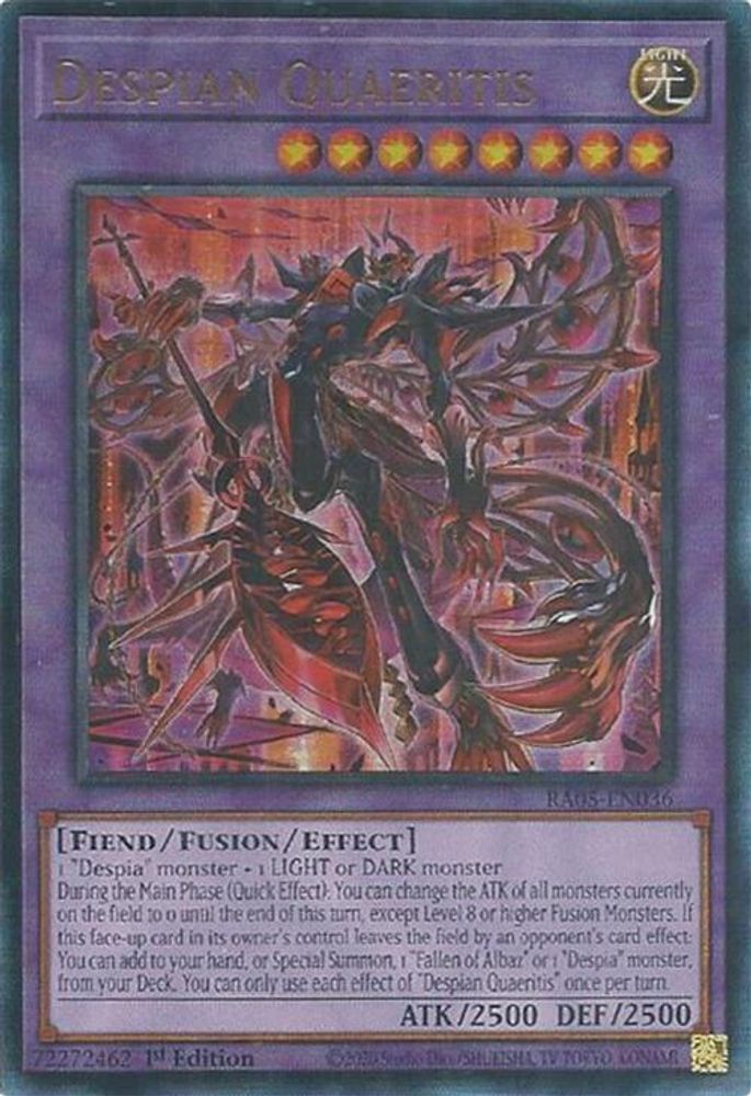 RA05-EN036 * Despian Quaeritis * Ultimate Rare * Rarity Collection 5