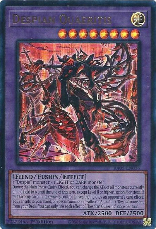 RA05-EN036 * Despian Quaeritis * Ultra Rare * Rarity Collection 5